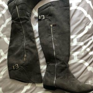 Gray express boots